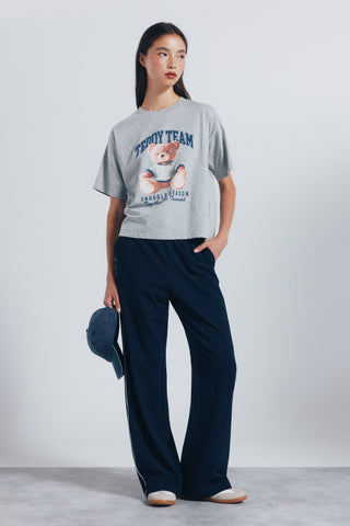 Camiseta Manga Corta con Gráfico Teddy Team