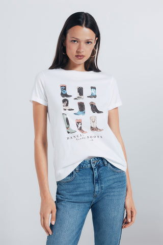 Camiseta Manga Corta con Gráfico