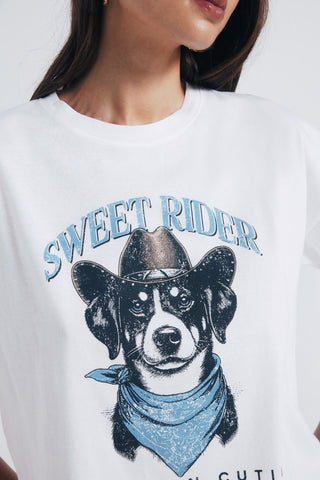 Camiseta Manga Corta con Gráfico Sweet Rider