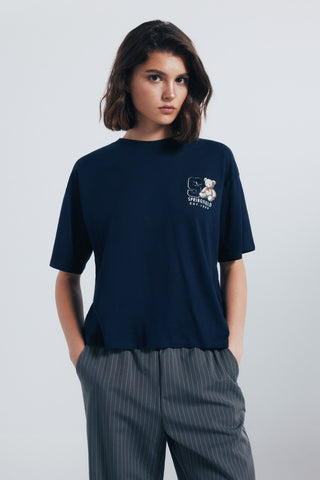 Camiseta Manga Corta con Gráfico