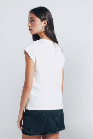 Camiseta Manga Corta con Tachuelas