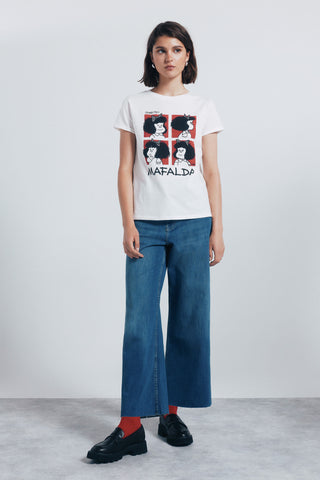 Camiseta Manga Corta con Gráfico Mafalda