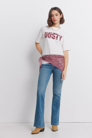 Camiseta Manga Corta con Gráfico Dusty