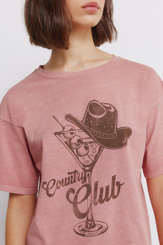 Camiseta Manga Corta con Gráfico Country Club