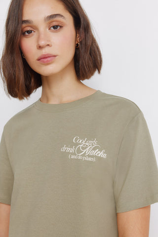 Short Sleeve Matcha Graphic T-Shirt