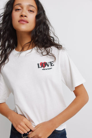 Camiseta Manga Corta con Gráfico Love
