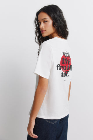 Camiseta Manga Corta con Gráfico Love