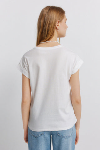 Vespa Stamps Print S/S T-Shirt.