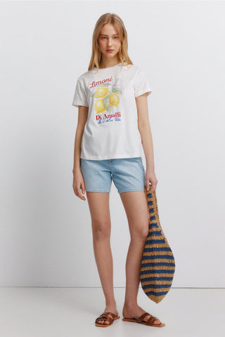Fruits Print T-Shirt.