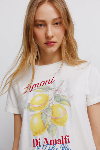Fruits Print T-Shirt.