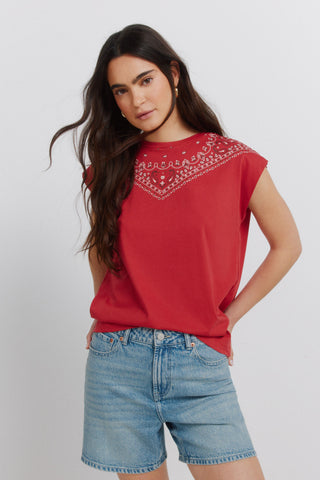 Bandana Collar T-Shirt.