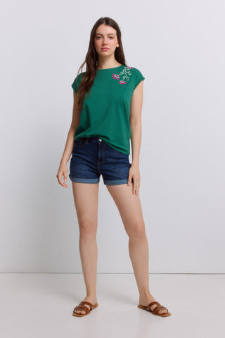 0.5.T.B.Camiseta Hombro/Cuello.