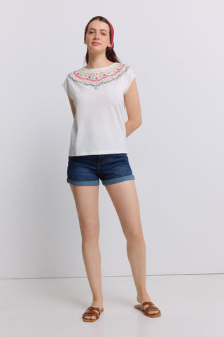 0.5.T.B.Camiseta Hombro/Cuello.