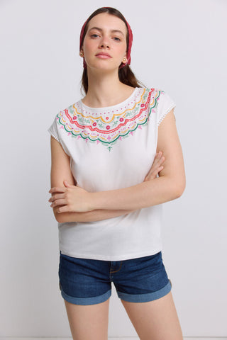 0.5.T.B.Camiseta Hombro/Cuello.