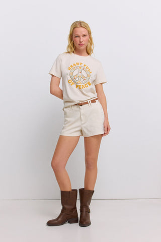 1.T.B.Camiseta Paz/Mariposa.
