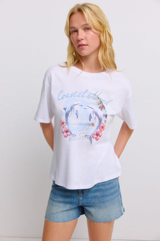 1.Gym.M.Camiseta Delfines Pared.