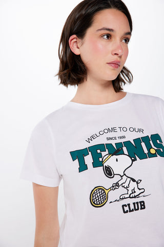 Camiseta Manga Corta con Gráfico "Snoopy"