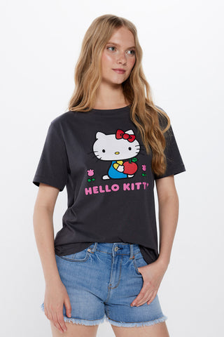 Camiseta Manga Corta con Gráfico Hello Kitty