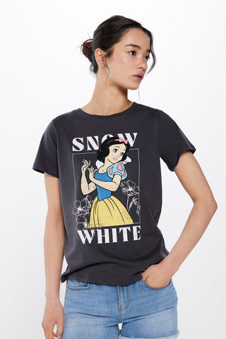 Camiseta Manga Corta con Gráfico Snow White