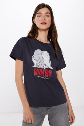 Camiseta Cuello Redondo con Gráfico Dumbo