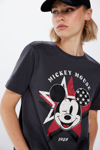 Camiseta Manga Corta Gráfica "Mickey Mouse"