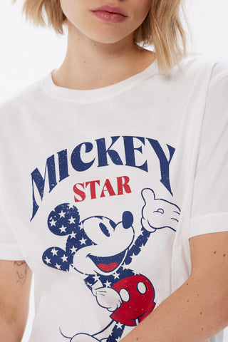 Camiseta Manga Corta Gráfica "Mickey Mouse"