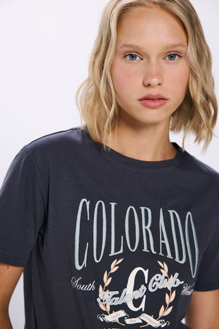 Camiseta Manga Corta con Gráfico