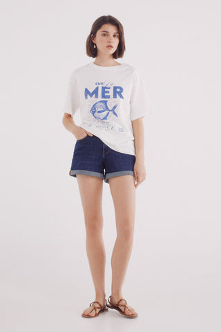 Camiseta Manga Corta con Gráfico