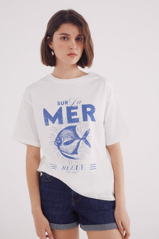 Camiseta Manga Corta con Gráfico