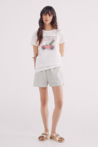 Camiseta Manga Corta con Gráfico