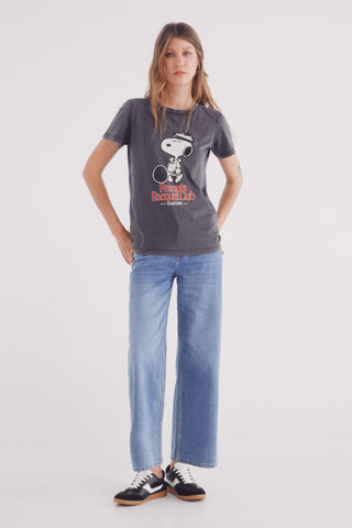 Camiseta Manga Corta con Gráfico Snoopy