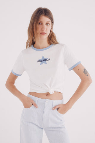 Camiseta Manga Corta con Gráfico "Los Angeles"