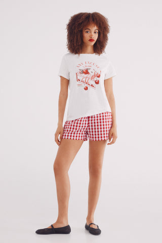 Camiseta Manga Corta con Gráfico