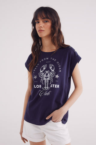 Camiseta Manga Corta con Gráfico