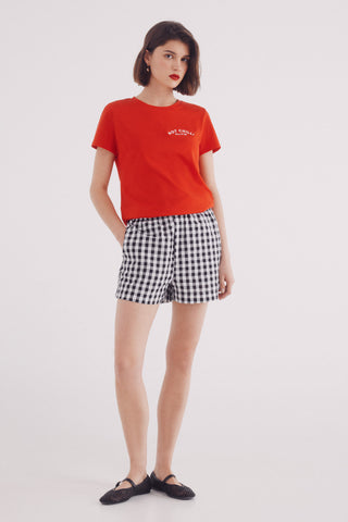 Camiseta Manga Corta con Gráfico "Hot Chilli"