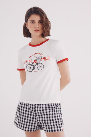 Camiseta Manga Corta con Gráfico