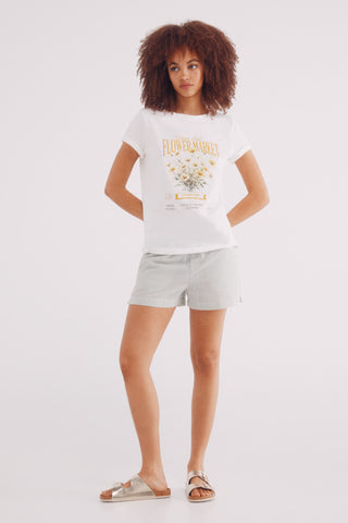 Camiseta Manga Corta con Gráfico