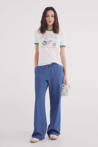 Camiseta Manga Corta con Gráfico