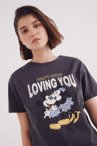 Camiseta Manga Corta con Gráfico Mickey Mouse