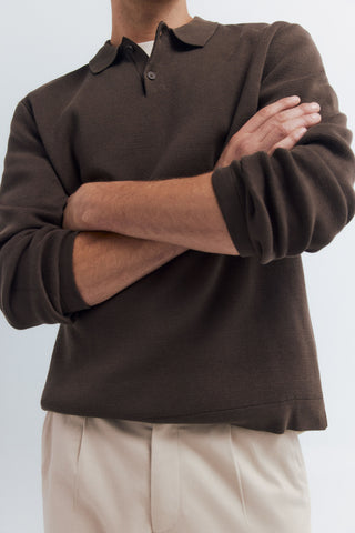 Sudadera Cuello Polo con Botones