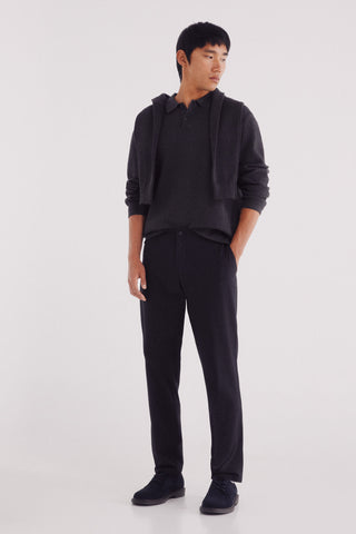 Sudadera Cuello Polo con Botones