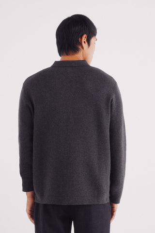 Sudadera Cuello Polo con Botones