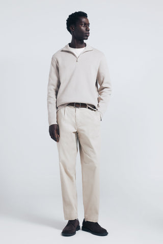 Sudadera Cuello Alto con Cremallera Metálica