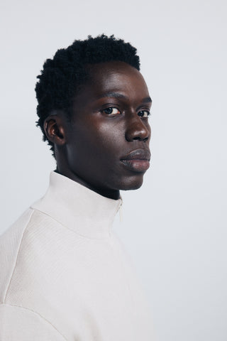 Sudadera Cuello Alto con Cremallera Metálica