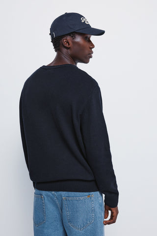 Sudadera Acanalada Cuello Redondo de Algodón