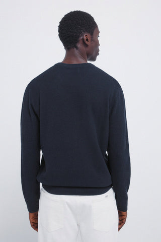 Sudadera Cuello Redondo con Tejido Canalé