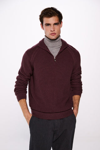 Sudadera Cuello Alto con Canalé
