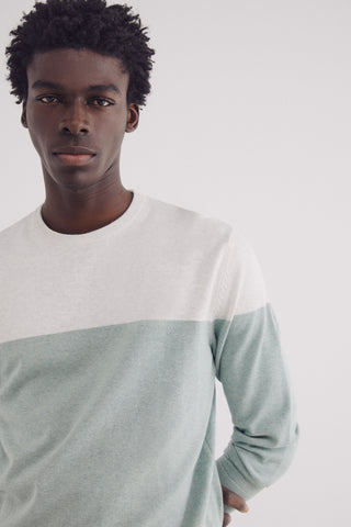 Sudadera Cuello Redondo Colorblock