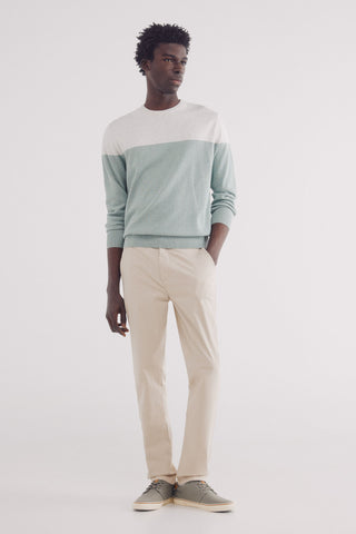 Sudadera Cuello Redondo Colorblock