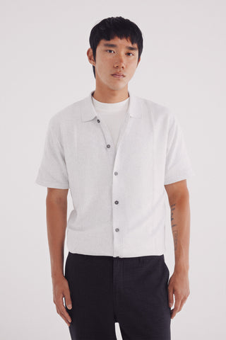 Camisa Manga Corta con Textura